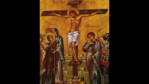 «Σήμερον κρεμάται επί ξύλου, ο εν ύδασι την γην κρεμάσας»